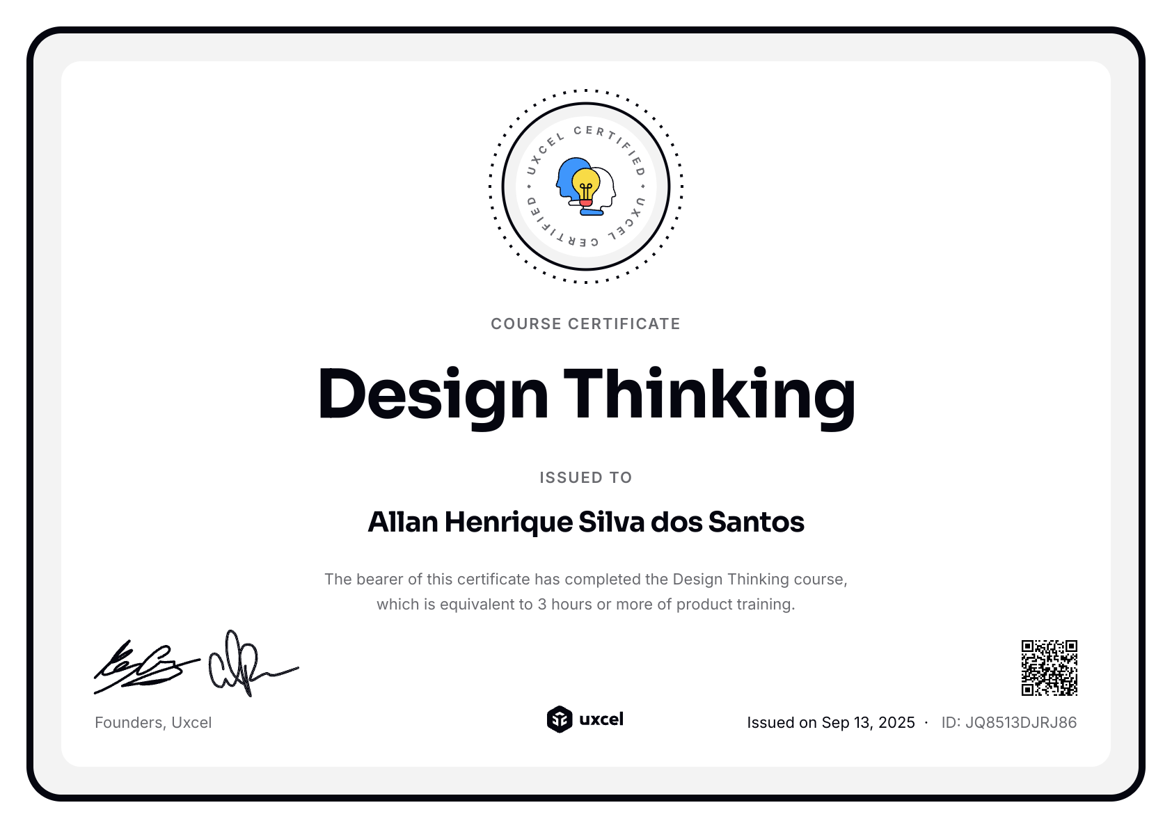 Allan Henrique Silva dos Santos's certificate